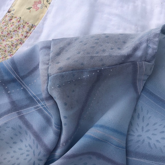 Y2K Vintage 90βs Babydoll Bell Sleeve Blouse square Neck retro top - Picture 7 of 7